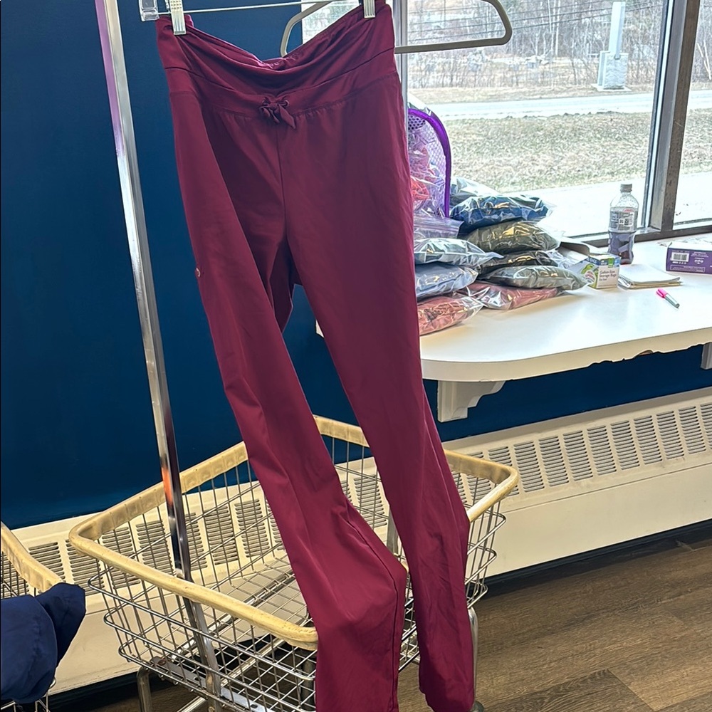 Women's Burgundy scrub  Pants